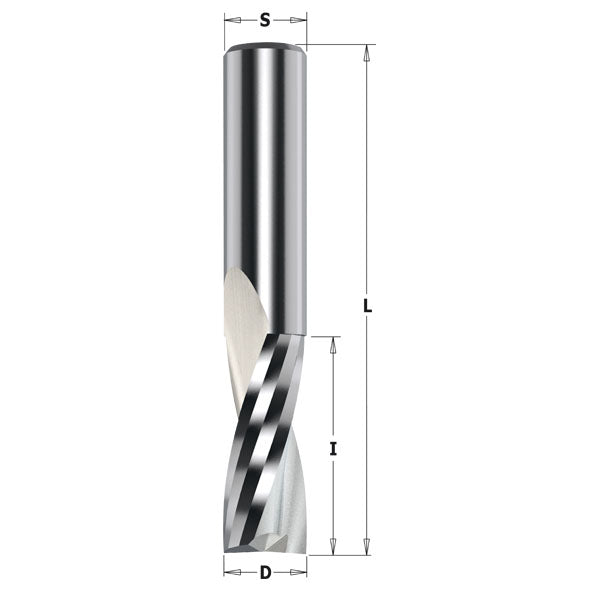 CMT 191.001.11 - 1/8" Solid Carbide Upcut Spiral Bit, 1/4" Shank