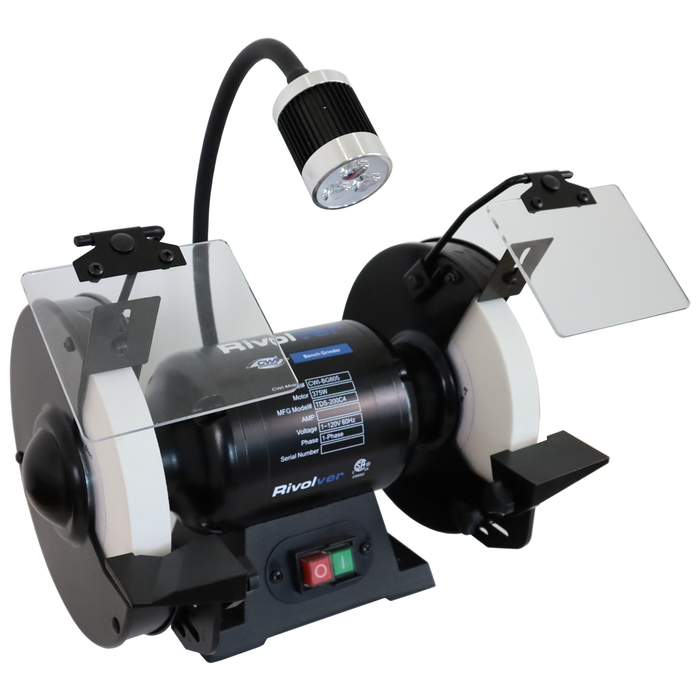 Rivolver 1/2HP 8" Slow Speed Bench Grinder