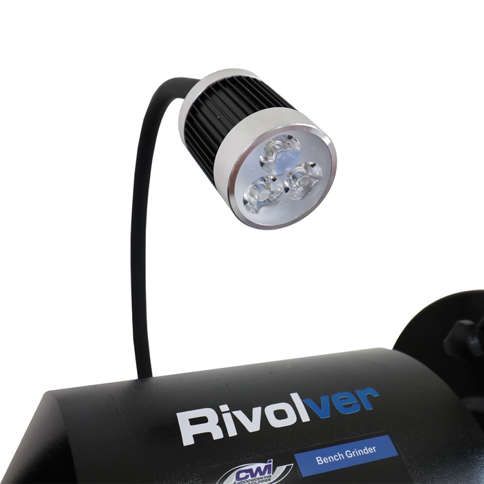 Rivolver 1HP 8" HD Slow Speed Bench Grinder