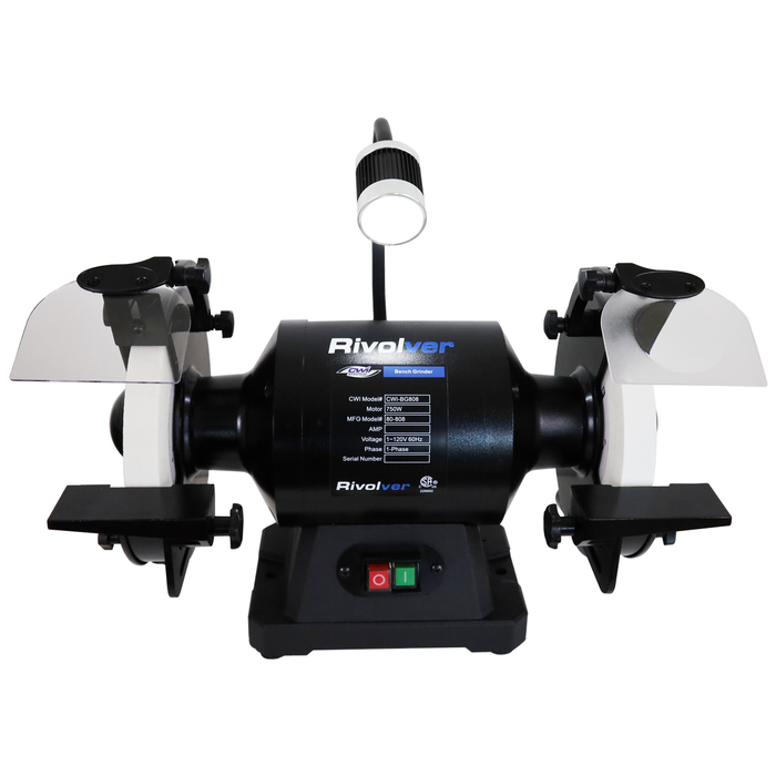 Rivolver 1HP 8" HD Slow Speed Bench Grinder