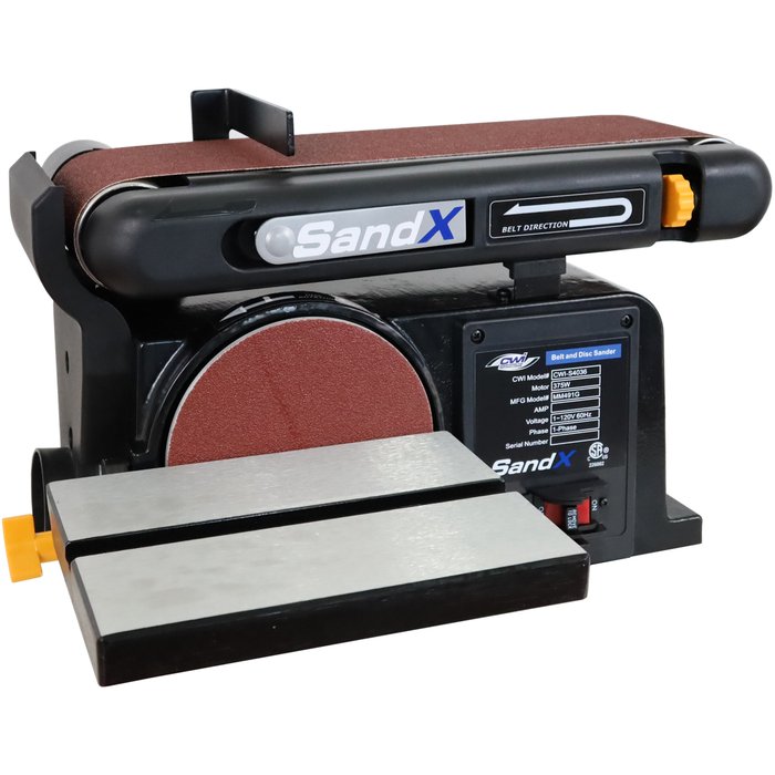 SandX 4" x 36" Belt & 6" Disc Sander