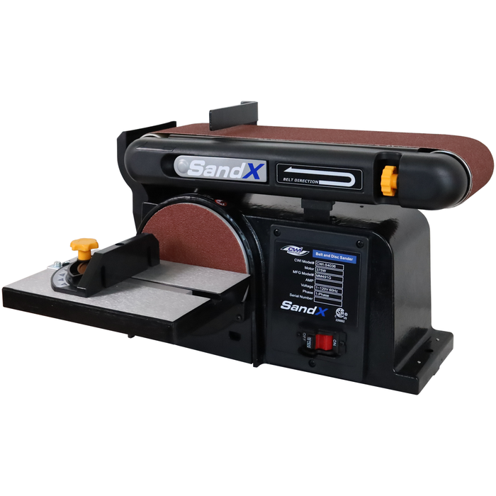 SandX 4" x 36" Belt & 6" Disc Sander