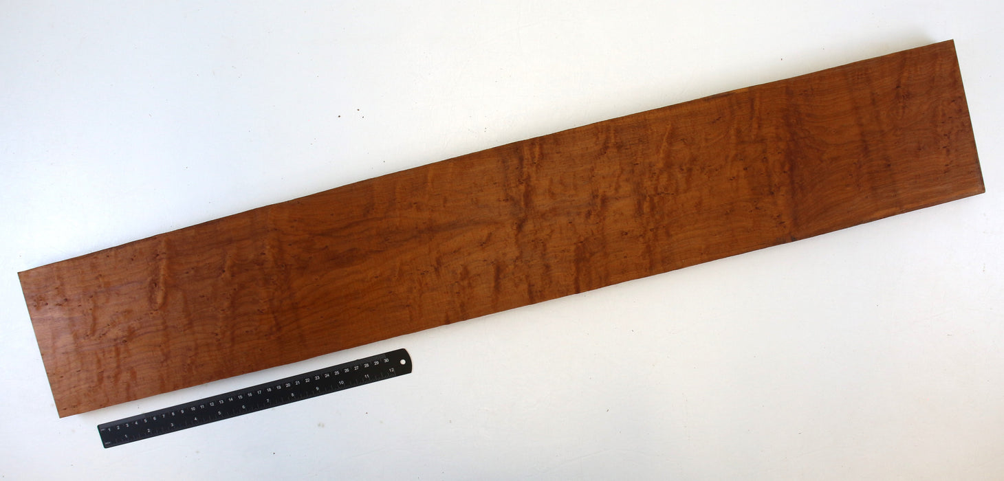 Eastern Rock Maple Birdseye Neck Blank, Roasted, 36" x 5.5" x 1" Thick - Stock #42670