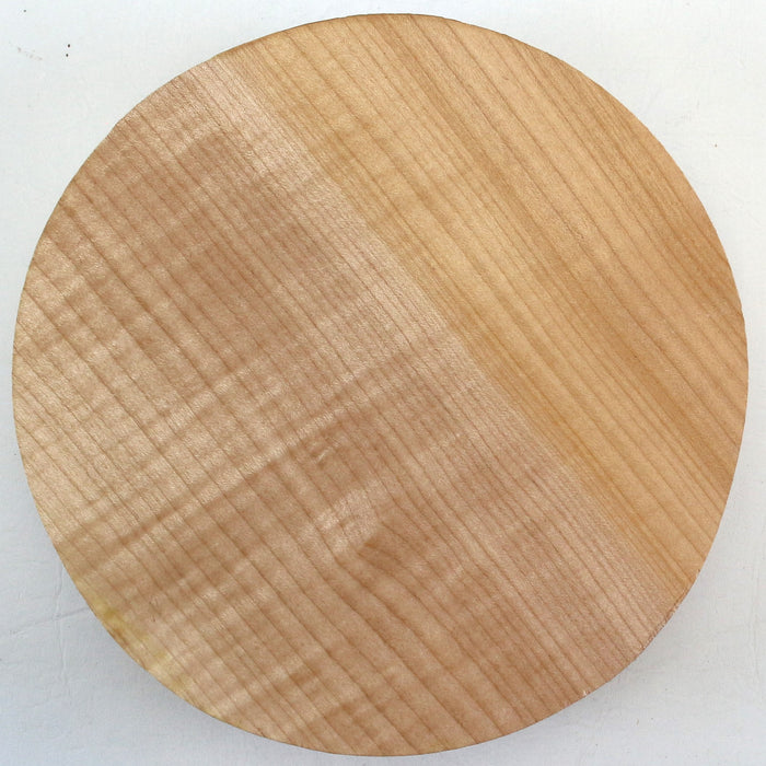 Maple Round, Highly Figured, 8" x 2.4" Thick - Stock #42707