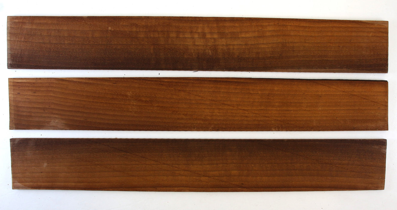 Maple Flame Guitar Fingerboard, Roasted, 24", 3 pack, Stock# 42769