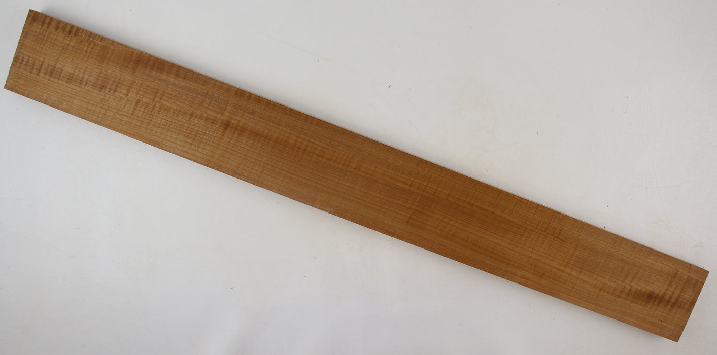 Maple Flame Roasted Neck Blank, 2A+ Figured, 29.7" x 3.3" x 0.87" Thick - Stock #41377