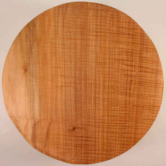 Maple Round,3A, Highly Figured, 11.8" x 3.5" Thick  - Stock #41559