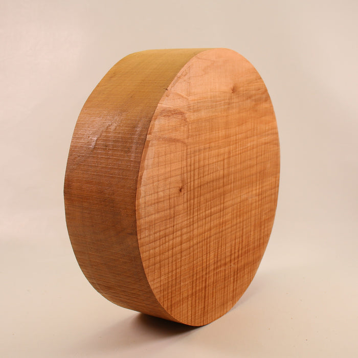 Maple Round,3A, Highly Figured, 11.8" x 3.5" Thick  - Stock #41559