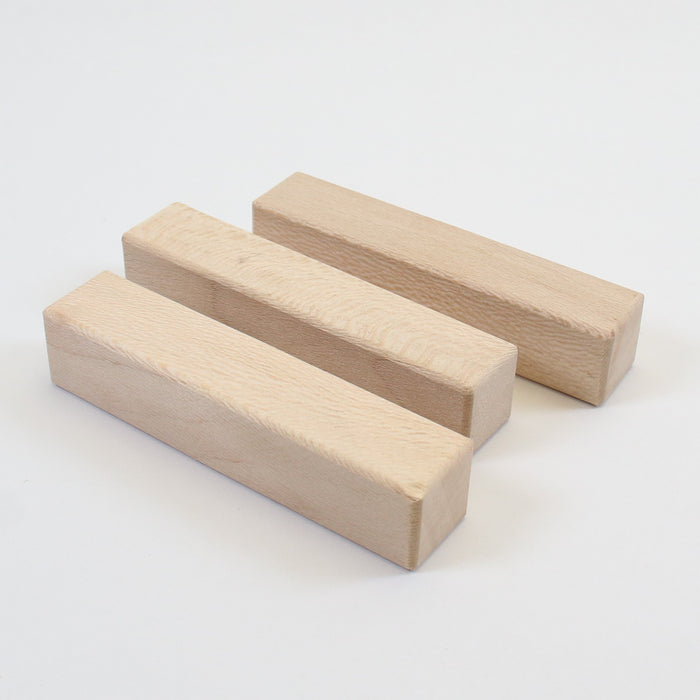 London Plane Pen Blanks, Set of 3, 4" Long - Stock #41617