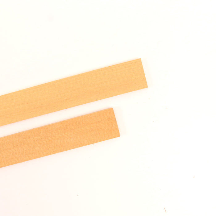 Yellow Cedar Torrefied Unkerfed Lining Strips, 86cm (34") Long, Set of 2