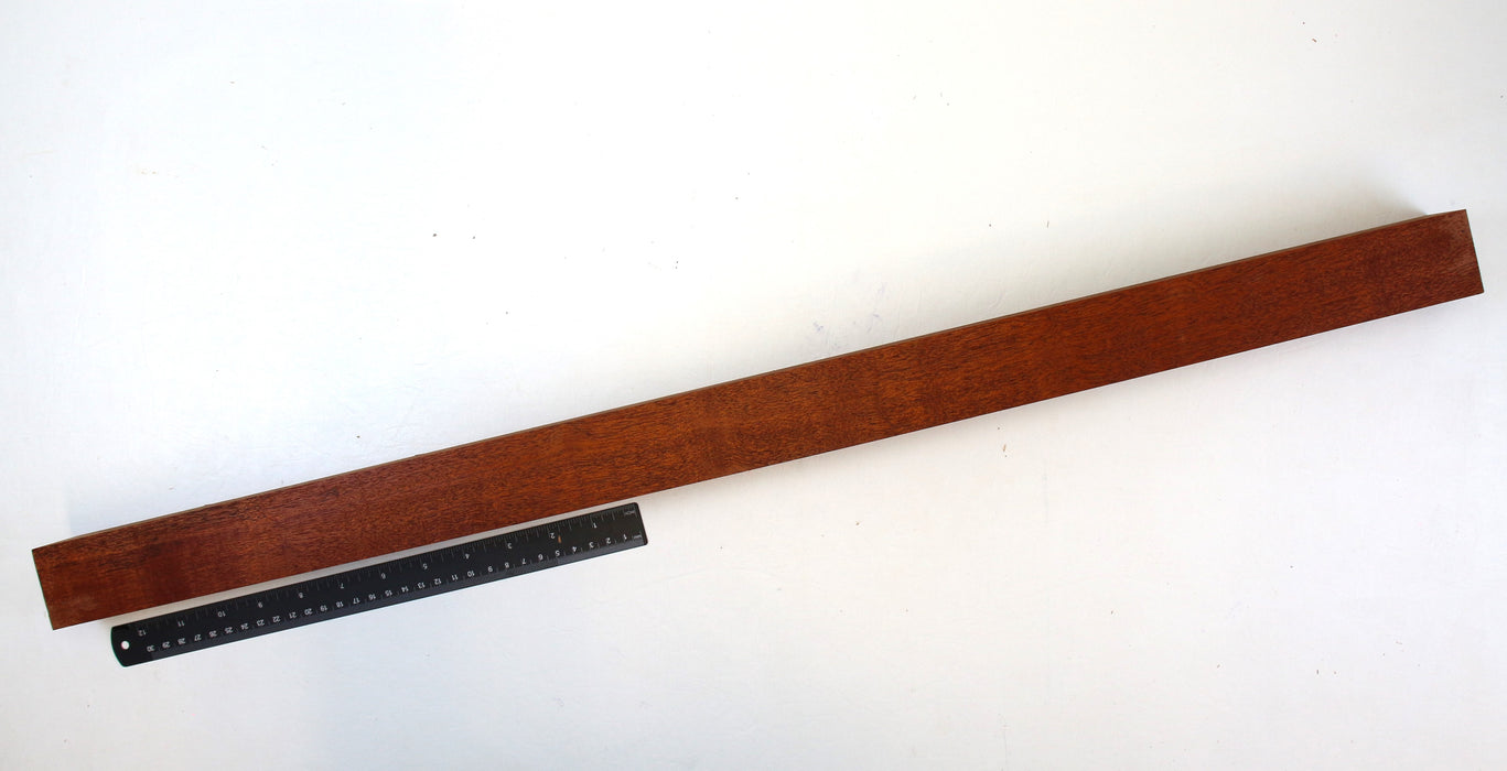 Khaya (African Mahogany) spindle 31.9" x 1.8" x 1.8" long Stock# 41784