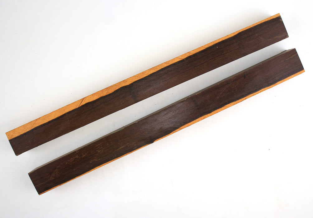 2 Katalox (Mexican Ebony) Spindles, 1.6" x 24.2" Long - Stock #40633