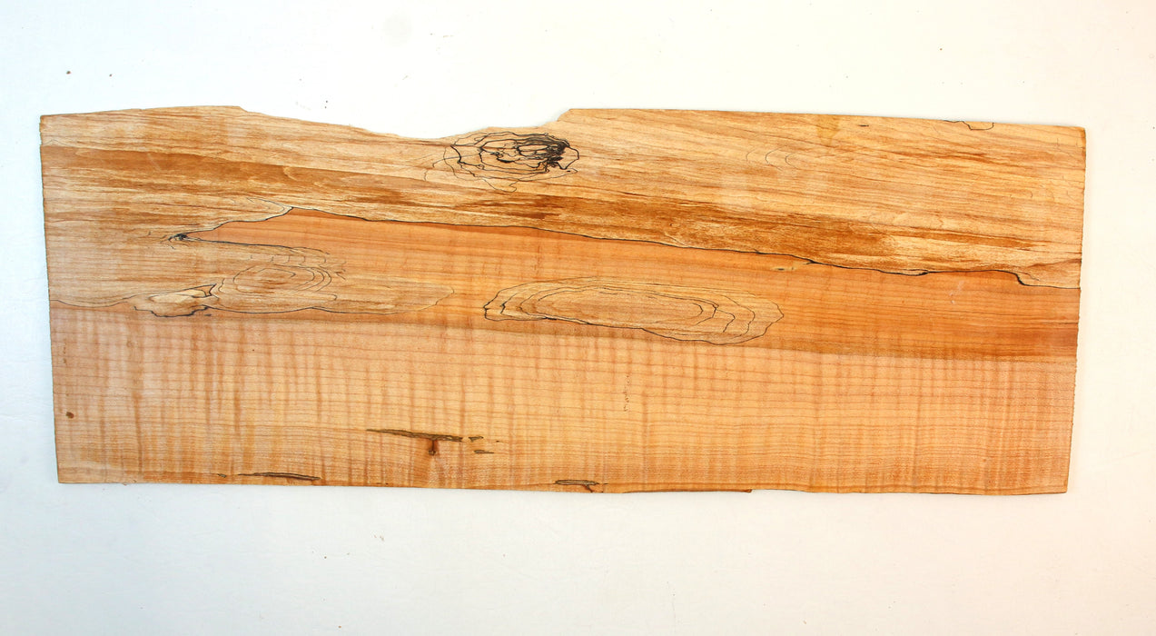 Maple Spalted Pickguard/Project Slice 22.8" x 8.0" x 0.32" - Stock# 41899