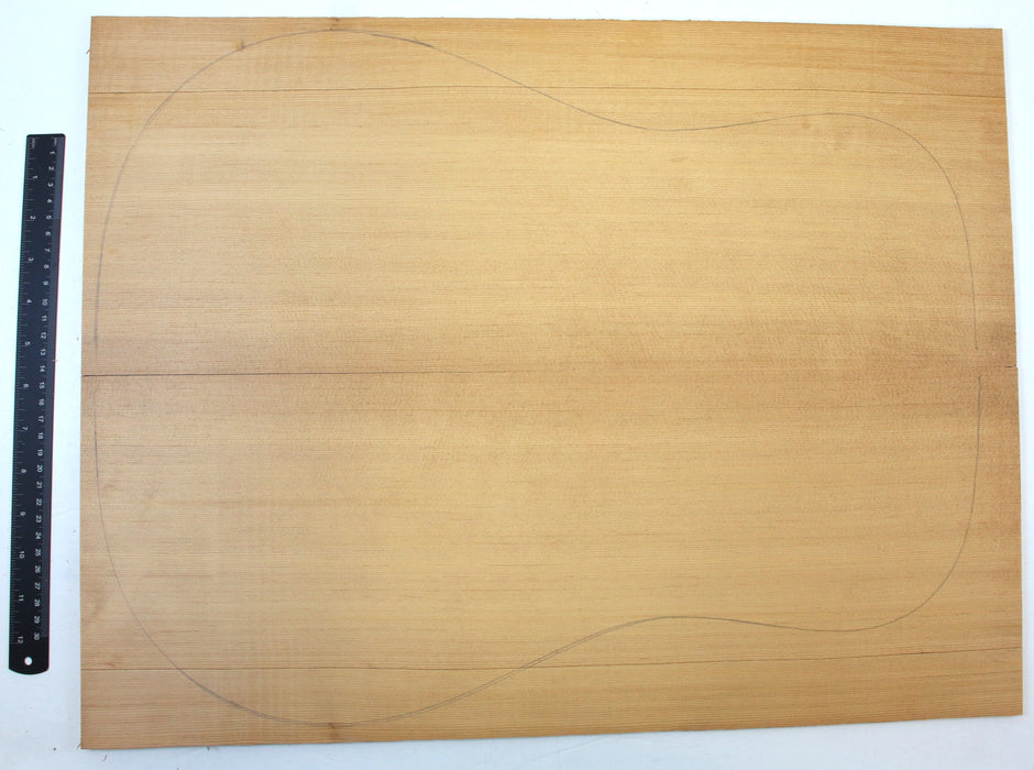 Engelmann Spruce Roasted Acoustic Top, Dreadnought - Stock #41945