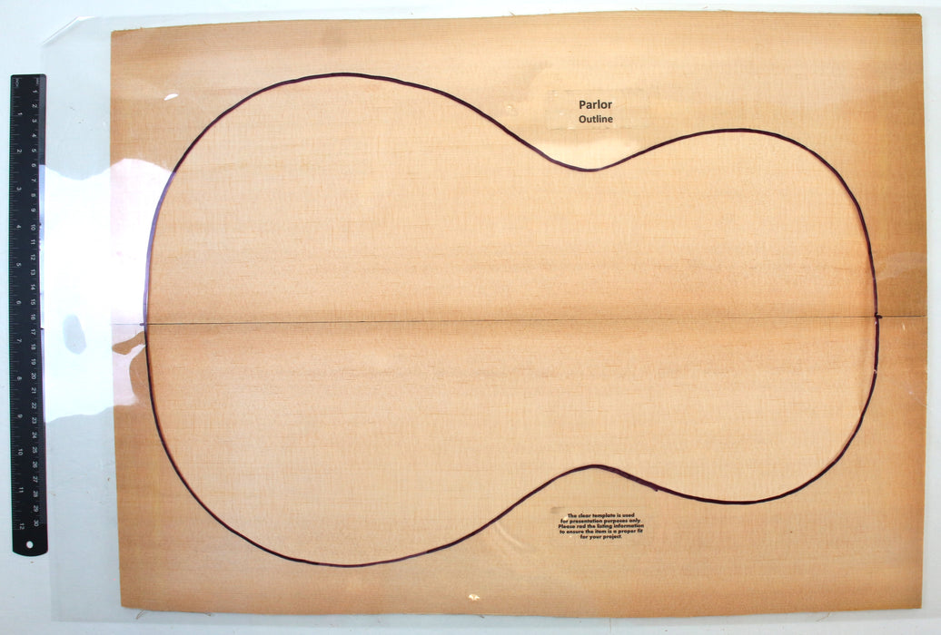 Sitka Spruce Parlor Acoustic Top, 4.8mm (0.19") Thick - Stock #41972