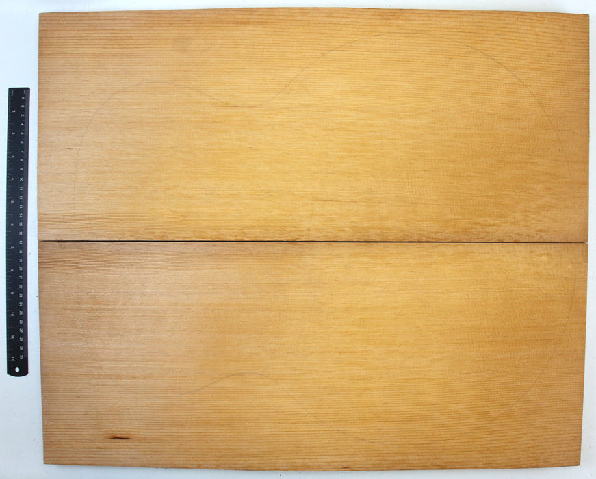 Engelmann Spruce Carve Top, Roasted, 2.7cm (1.10") Thick - Stock #41954