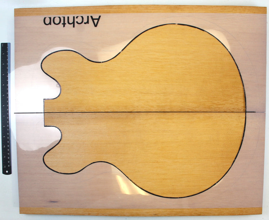 Engelmann Spruce Carve Top, Roasted, 2.7cm (1.10") Thick - Stock #41954