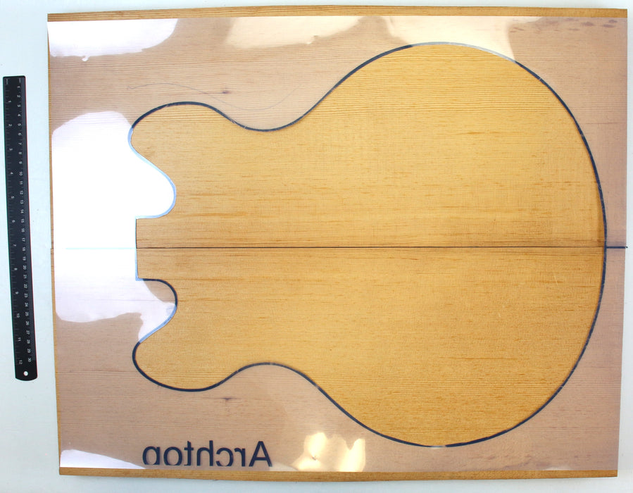 Engelmann Spruce Carve Top, Roasted, 2.7cm (1.06") Thick - Stock #41953