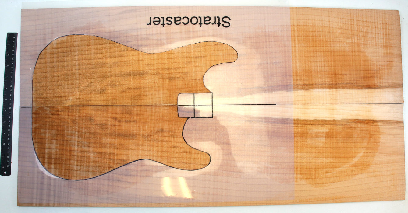 Maple Flame Guitar Set, XL, 6.2mm (.24") Thick - Stock #42048