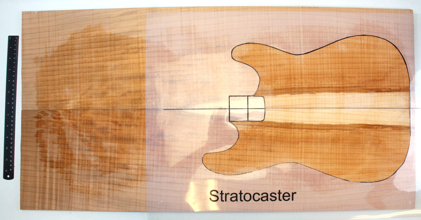 Maple Flame Guitar Set, XL, 6.2mm (.24") Thick - Stock #42048