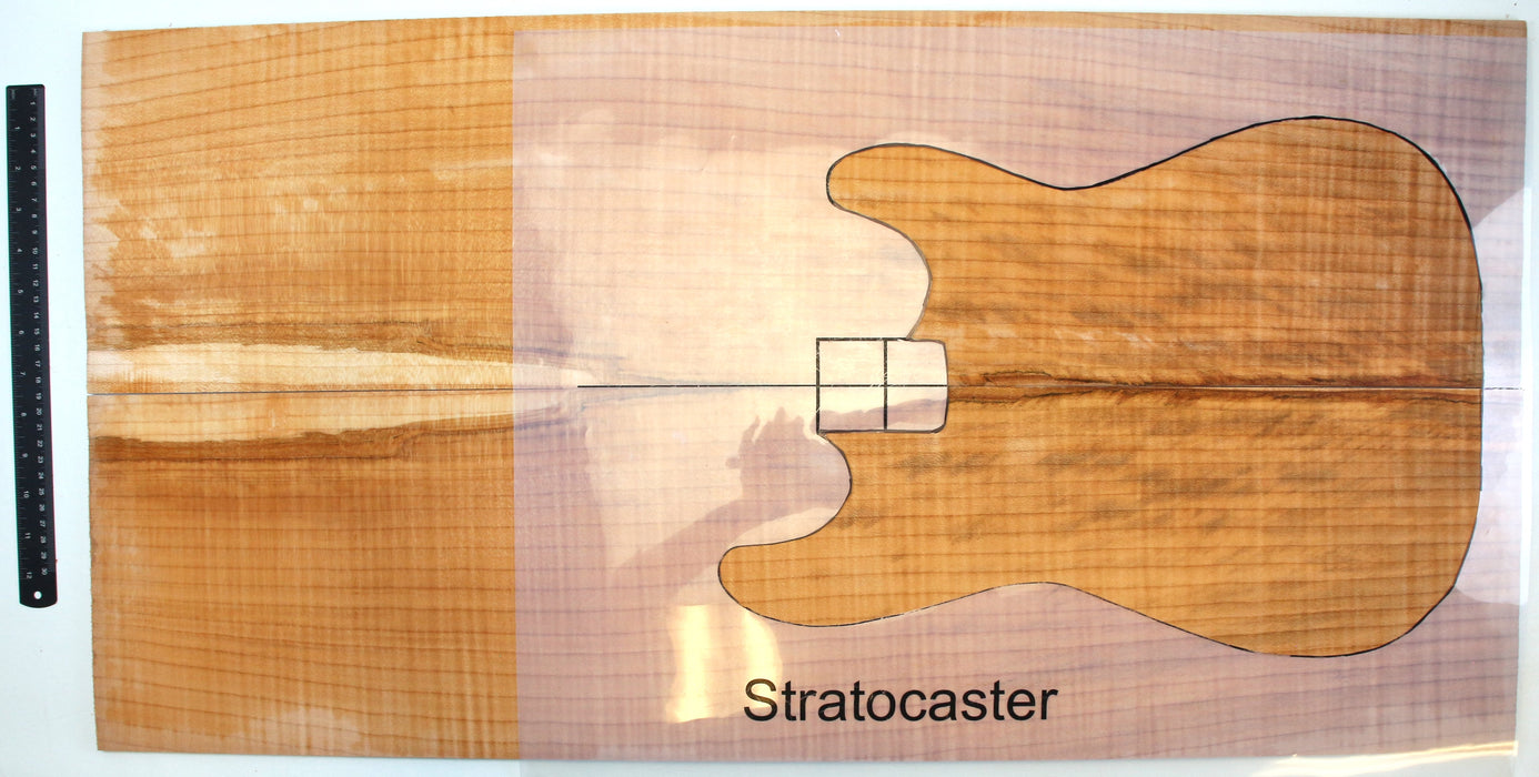 Maple Flame Guitar Set, XL, 6.3mm (.25") Thick - Stock #42047