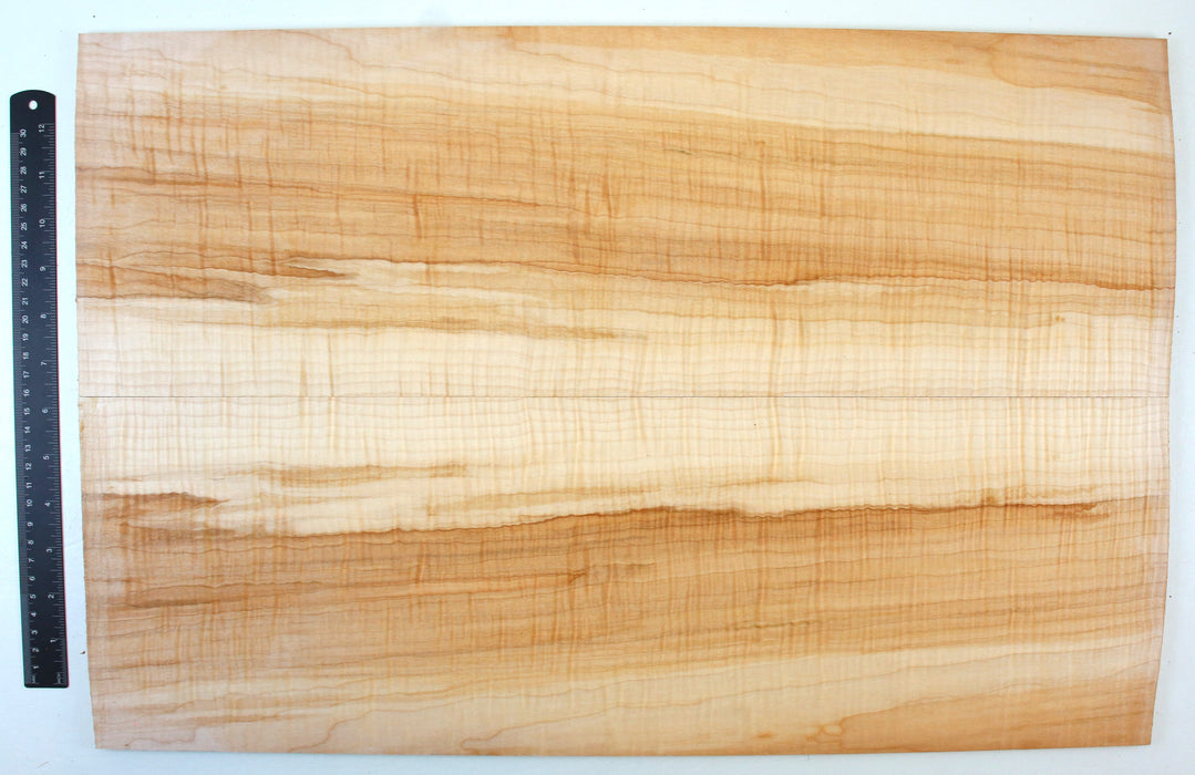 Maple Flame Guitar Set, 4A Very Highly Figured, 6.6mm (0.26") Thick - Stock #42070