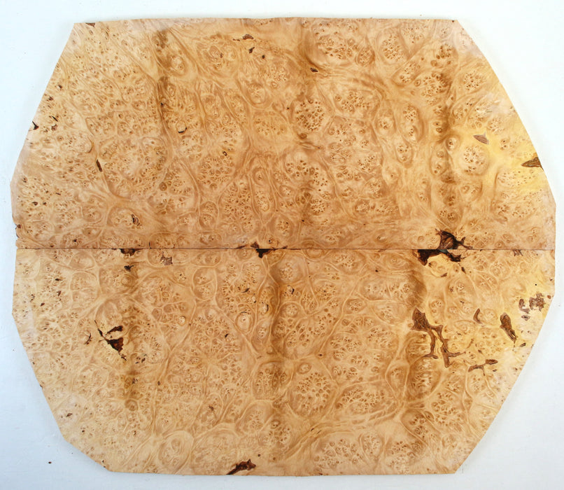 Maple Burl Craftwood Set, Very Highly Figured, 7.0mm (0.28") Thick - Stock #42087