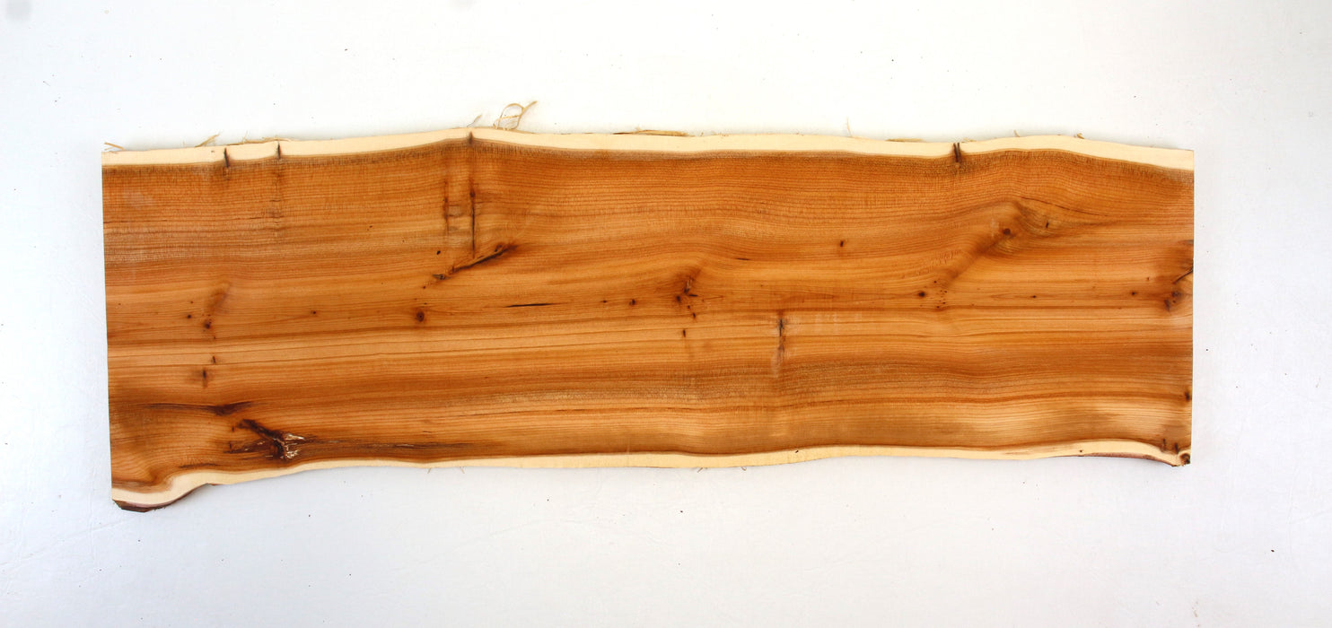 Yew Live Edge Project Slice 22.6" x 6.7" x .37"- Stock# 42116