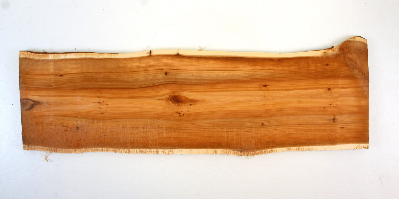 Yew Live Edge Project Slice 23.0" x 6.5" x .38"- Stock# 42123