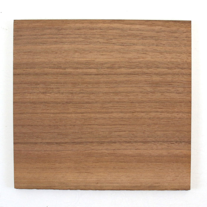 English Walnut Rosette Square  5.7" x 5.7" x .22"