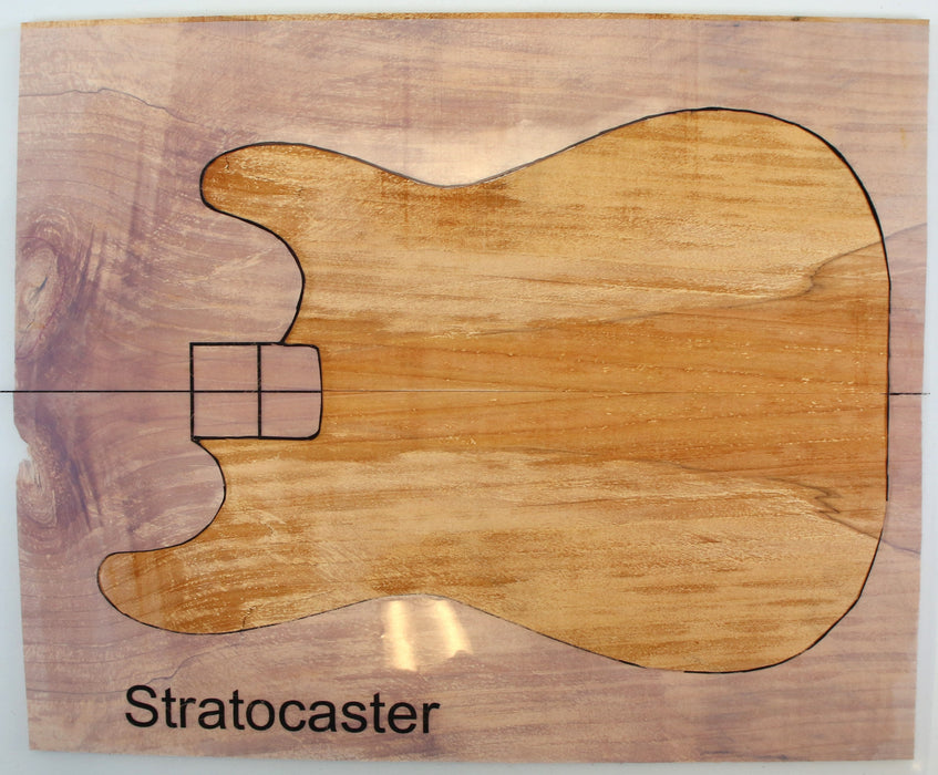 Maple Spalt Guitar Set, 2A+ Figured, 0.26"(6.5mm) Thick - Stock #42339