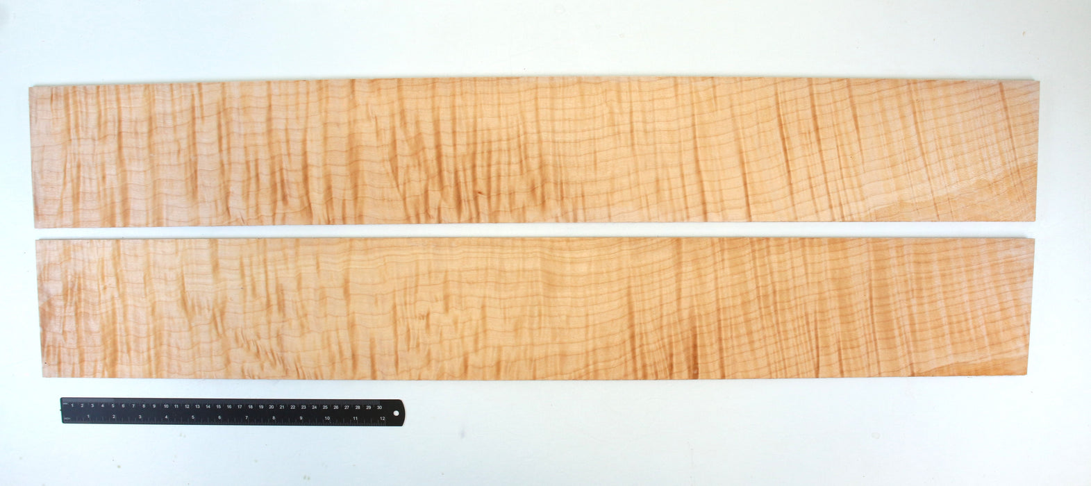 Maple Flame Archtop Guitar Back & Side Set, 3A Highly Figured, 3cm (1.1") Thick - Stock #42444