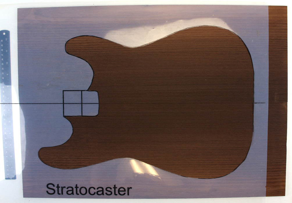 Robinia Guitar Set, Dreadnought, Roasted, Back Only - Stock #42472