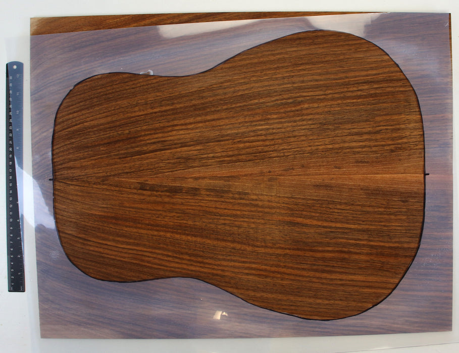 English Walnut Guitar Set, Dreadnought, Back only, 5.1mm (0.2") Thick - Stock# 42471