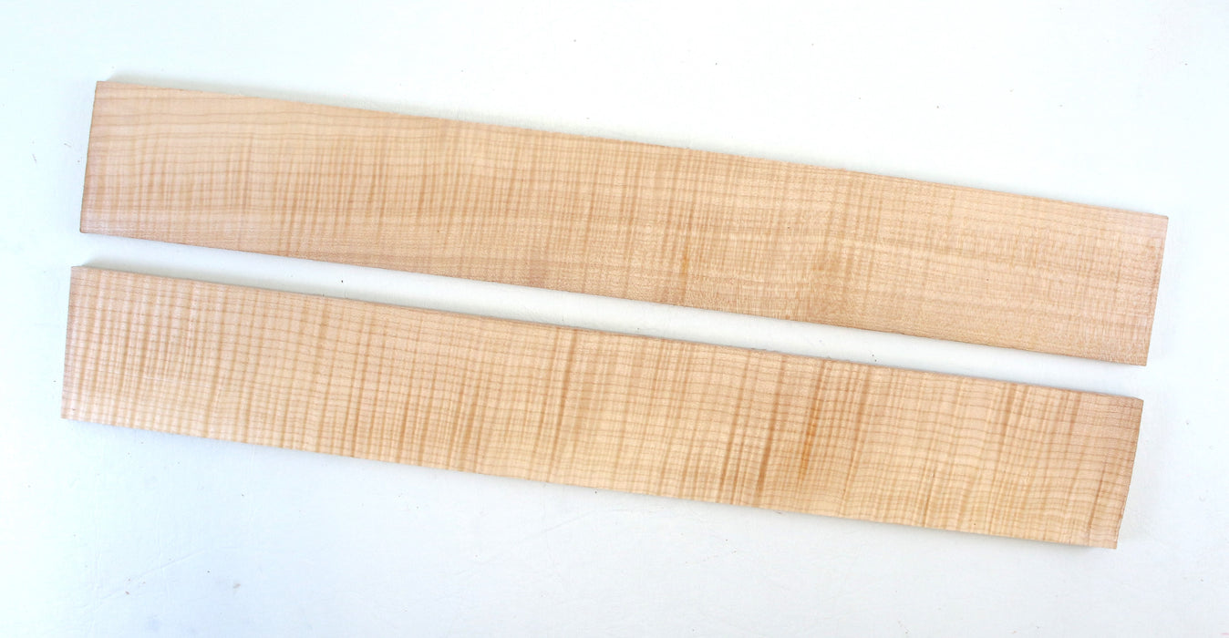 Maple Flame Guitar Fingerboards, Set of 2, Highly Figured - Stock# 42530