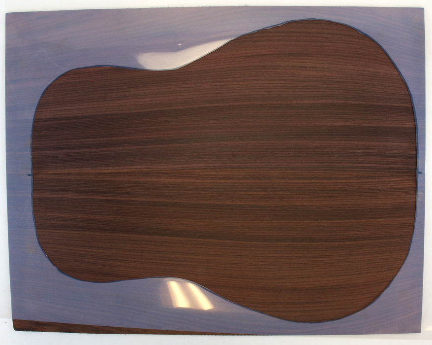 Indian Rosewood, Dreadnought Acoustic Back 0.17" (4.2mm) Thick, - Stock #42576