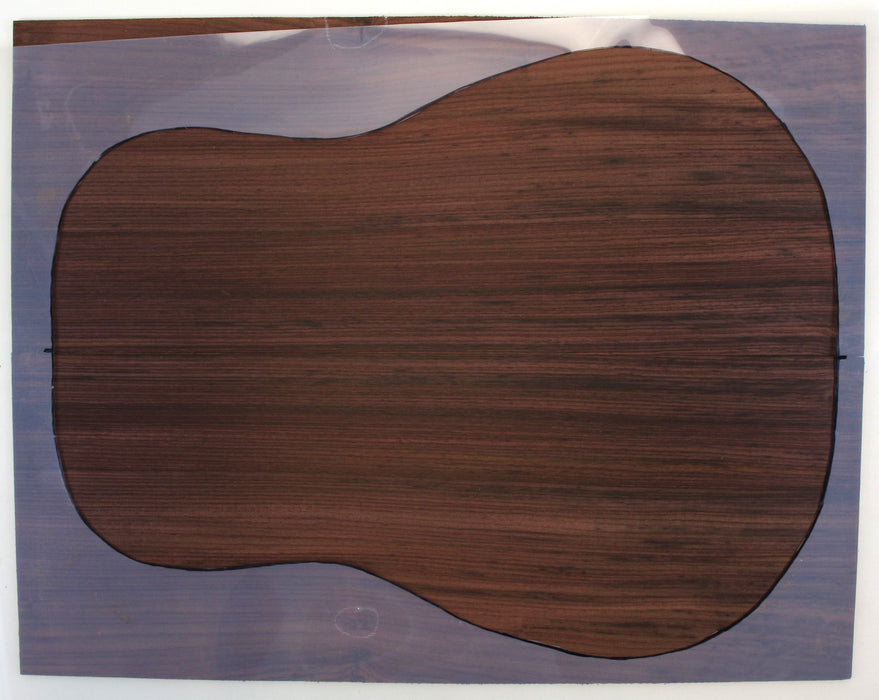 Indian Rosewood, Dreadnought Acoustic Back 0.14" (3.5mm) Thick, - Stock #42575