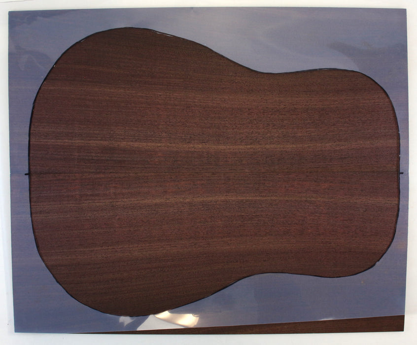 Indian Rosewood, Dreadnought Acoustic Back .2" (5.1mm) Thick, - Stock #42572