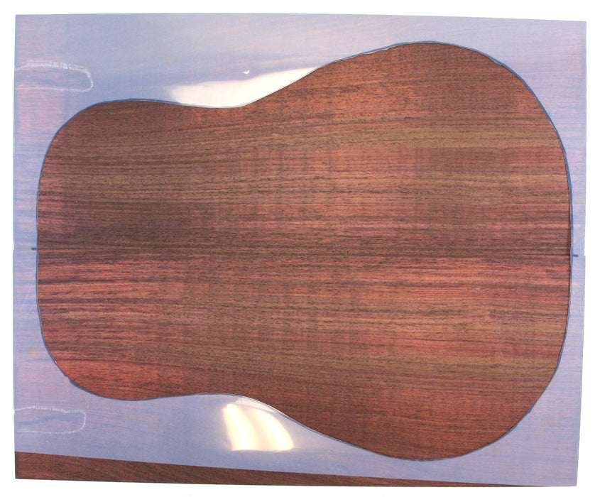 Indian Rosewood Back Only, Dreadnought, 0.16" (4mm) Thick, - Stock #42598