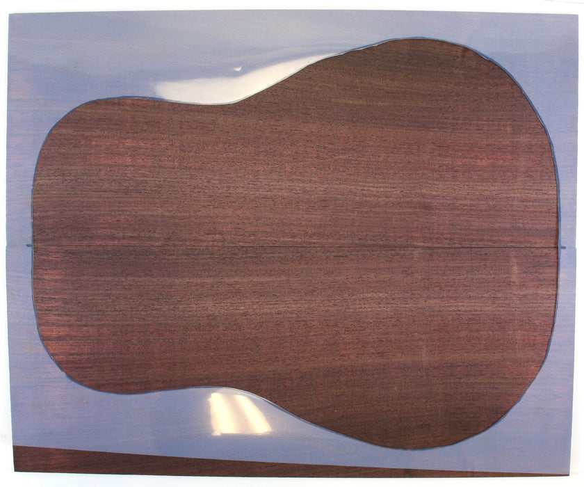 Indian Rosewood Back Only, Dreadnought, 0.22" (5.6mm) Thick, - Stock #42596
