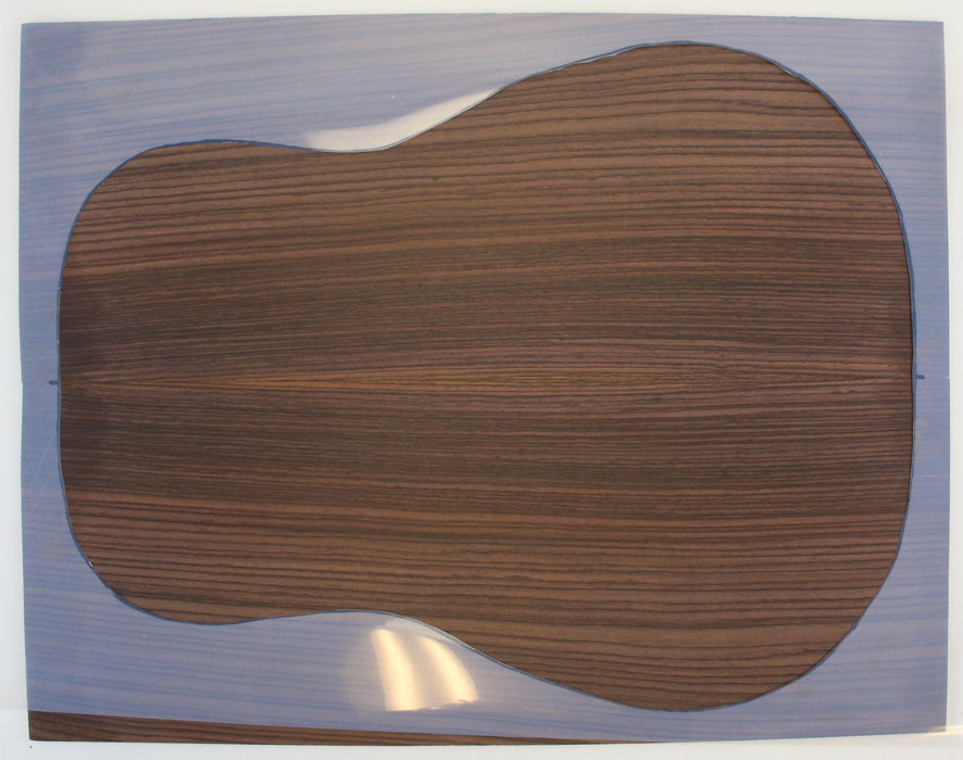 Indian Rosewood Back Only, Dreadnought, 0.16" (4mm) Thick - Stock #42590