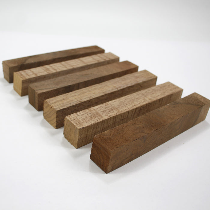 Black Walnut Pen Blanks, Set of 6, 6" Long - Stock #40300