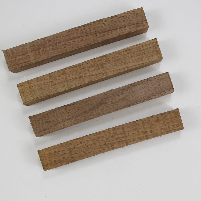 Black Walnut Pen Blanks, Set of 4, 6" Long - Stock #40301