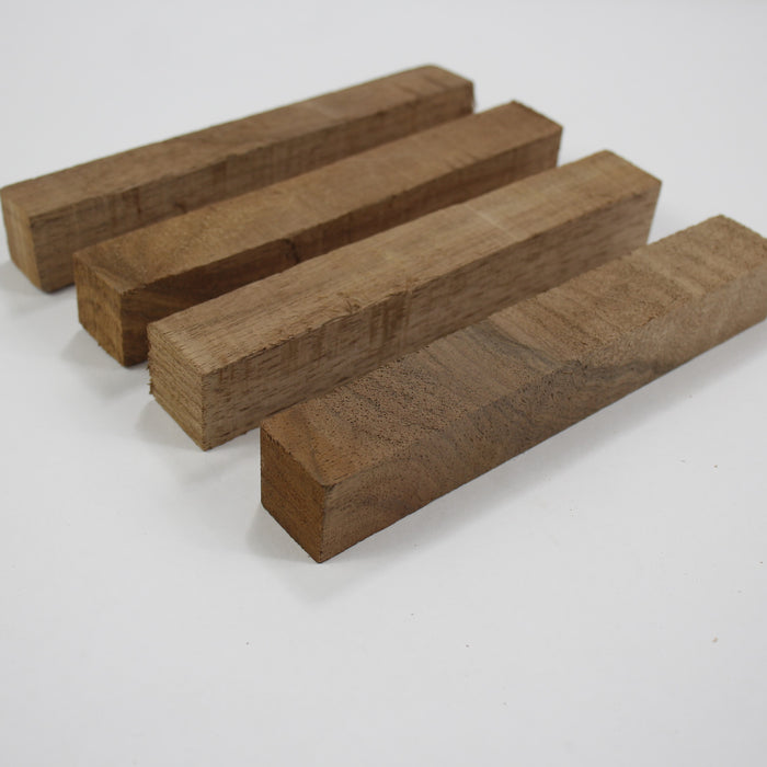 Black Walnut Pen Blanks, Set of 4, 6" Long - Stock #40302