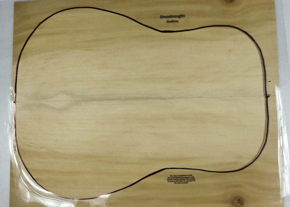 London Plane Guitar set, 0.13" thick - Stock# 2-8966
