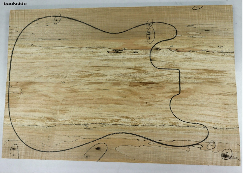 Spalted Maple Guitar set, 0.72" thick (+2A Figured) - Stock# 2-9012