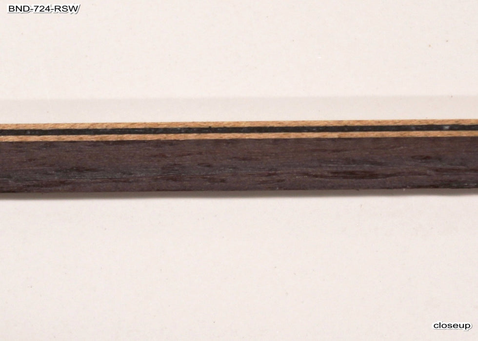 Rosewood Binding with maple accents - 2 piece set, 33.5" long