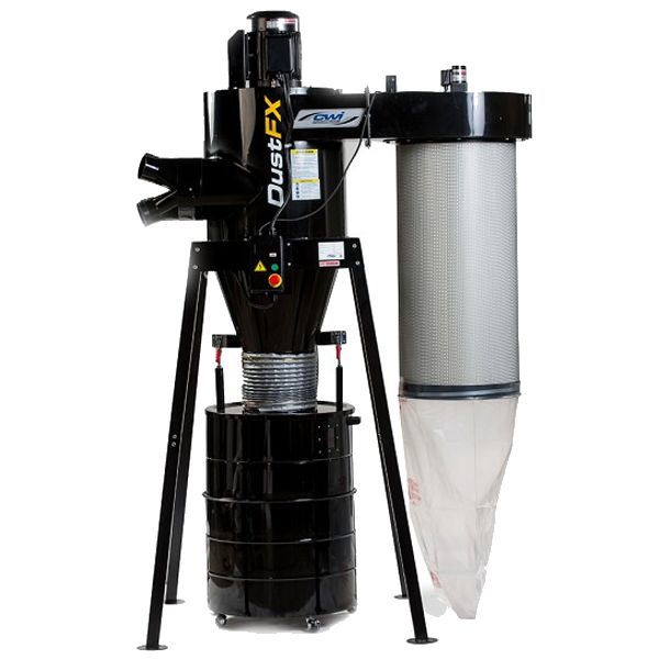 DustFX 5HP Auto-Clean Cyclone Dust Collector - 220v Three Phase