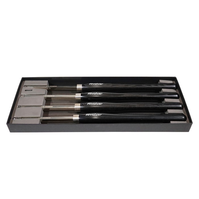 Rivolver 4 Piece Carbide Turning Tool Set w/15" Handle