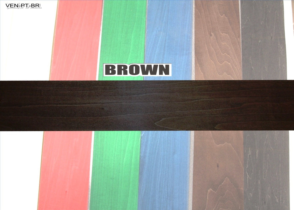 Pressure Dyed Veneer, 0.5mm x 100mm x 850mm - Dark Brown